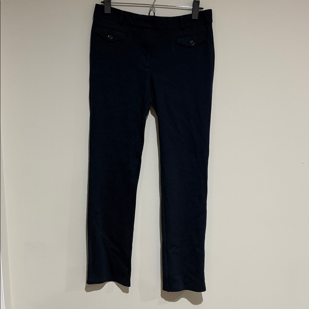 Ann Taylor dark green Ponte Straight Leg Pants